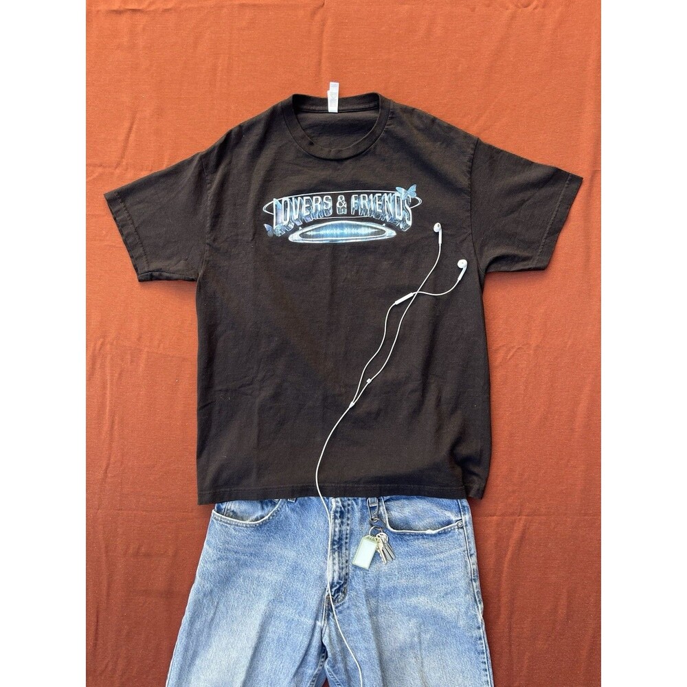 Lovers & Friends Concert 2023 Las Vegas Black Men’s Small Shirt All Artists Logo